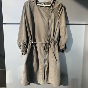 Lightweight Parka Jacket in Army Green